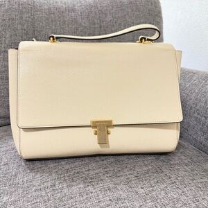 Tory Burch Elegant Cream Handbag and crossbody